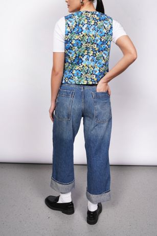 Wildfang Empower Floral Vest | David's Bridal